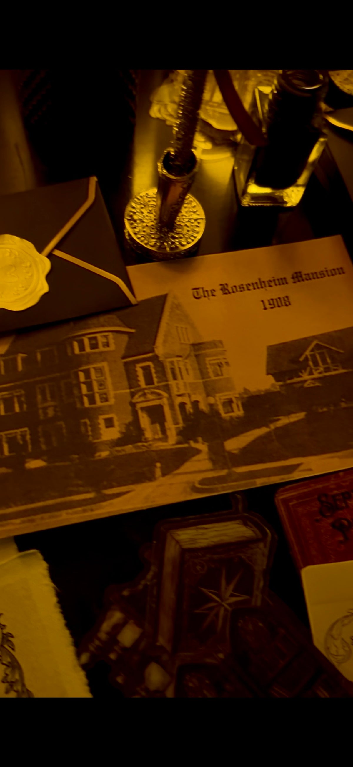 An original art print from The Murder House Snail Mail Club